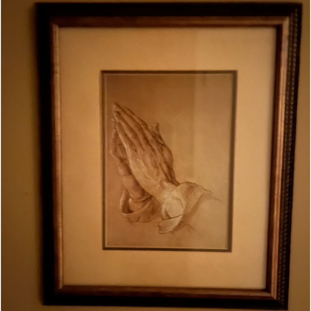 Praying Hands Artwork by Albrecht Durer in Elegant Frame.